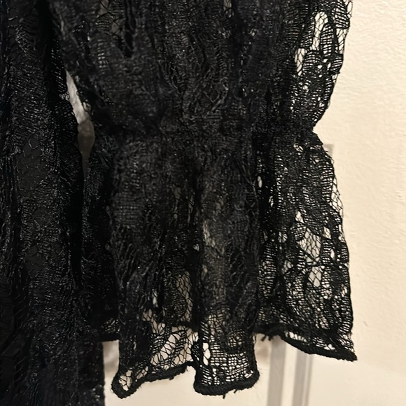 BNWOT Little Mistress black lace midi dress - US size 6 / UK size 10 - Picture 5 of 9